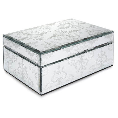 Coolbang customized luxurious crystal handles floor mirror jewelry box
