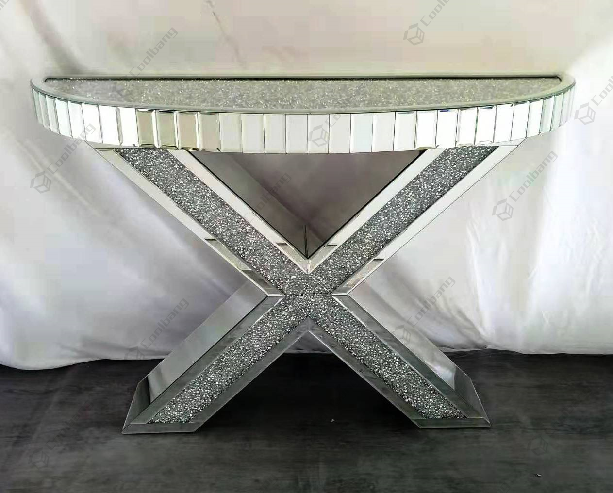 Mirrored Furniture Factory Living Room Mirrored Console Table