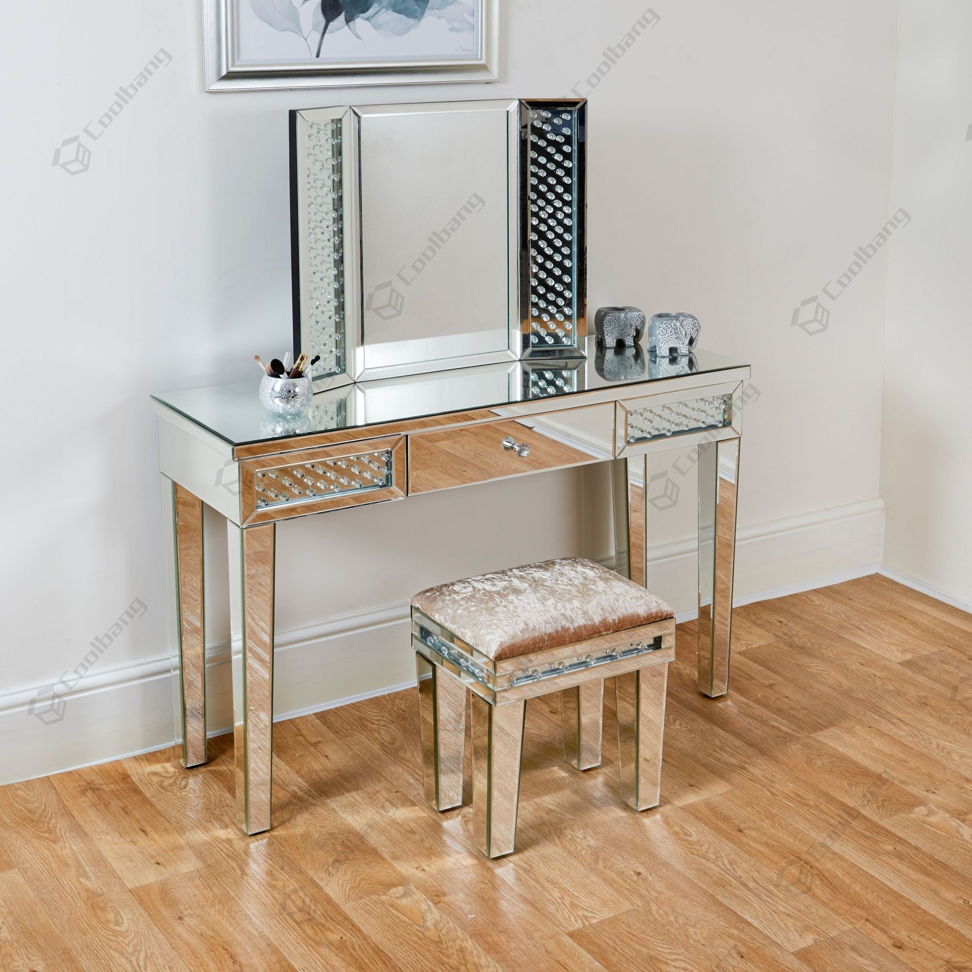 Floating Crystal Dressing Table,Dressing Table