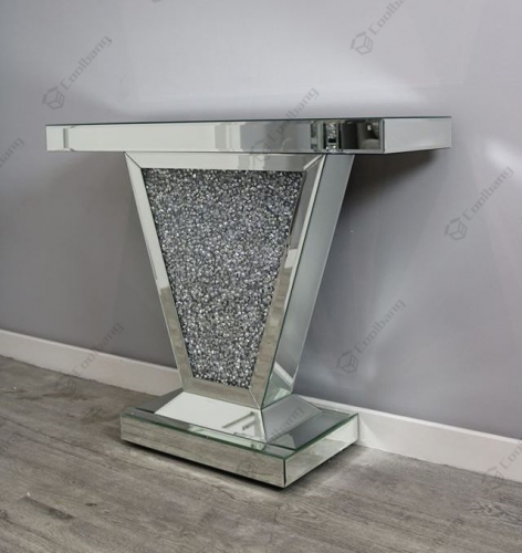 Sparkle Furniture Crushed Diamond Console Table
