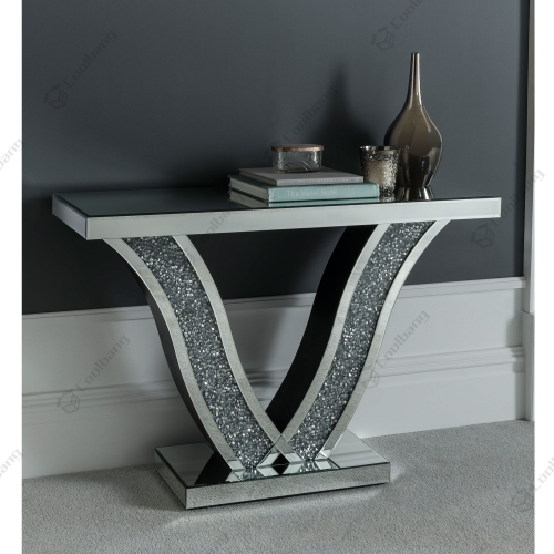 Living Room Crushed Diamond Console Table