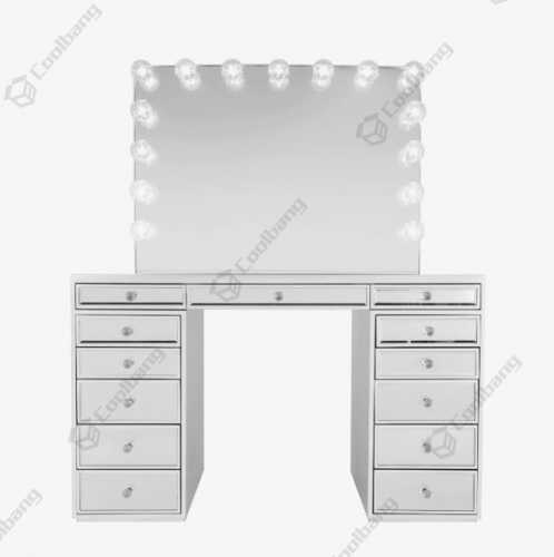 Modern Home Crushed Diamond Vanity Table Hollywood Dressing Table