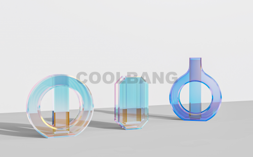 Colorful glass Vases