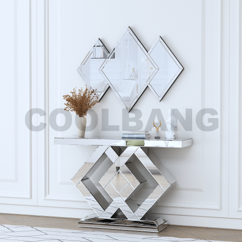 Modern Mirrored Style Hotel Luxury Living Room Console Table
