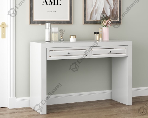 New Bedroom Furniture 2 Drawers white Mirrored Dressing Table